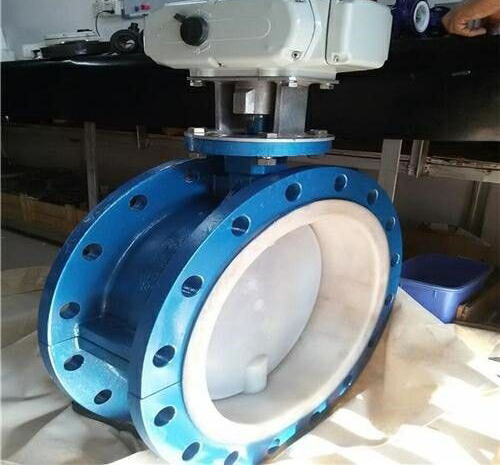 電動(dòng)防爆襯氟法蘭蝶閥 電動(dòng)防爆襯氟法蘭蝶閥