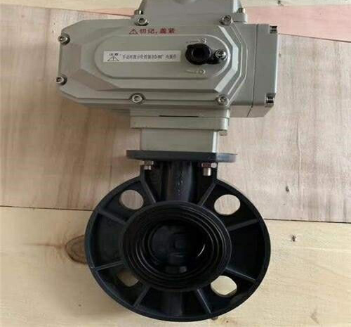 法蘭電動(dòng)防爆UPVC蝶閥 法蘭電動(dòng)防爆UPVC蝶閥