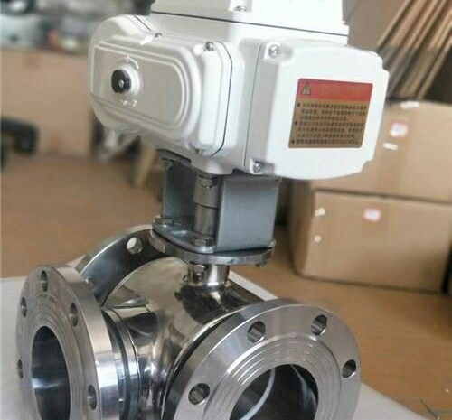 防爆電動三通襯氟球閥 防爆電動三通襯氟球閥